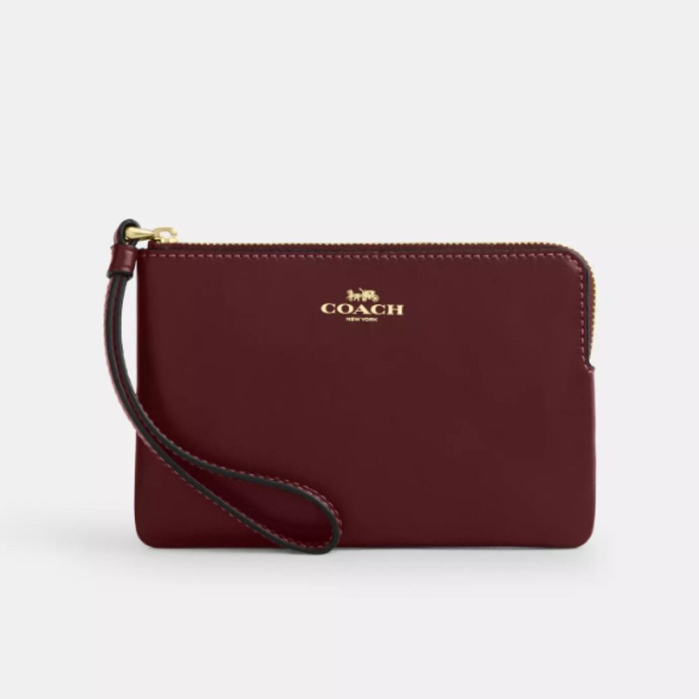 Coach Corner Zip Wristlet